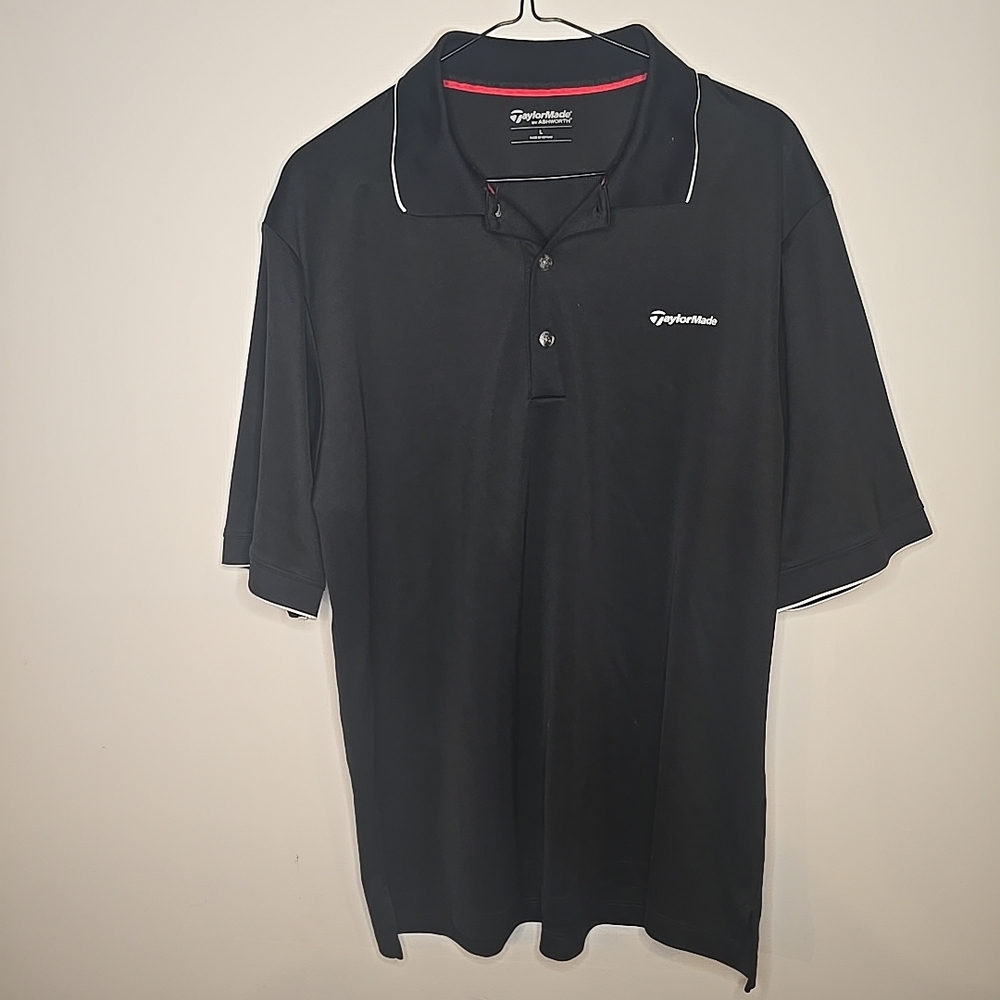 Taylor Made by Ashworth Size Large Black With White Trim